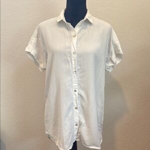 Soft Surroundings Crisp White Blouse